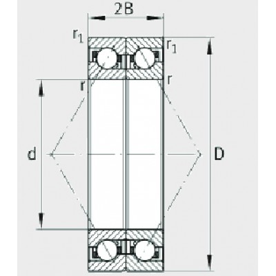Подшипник BAX85-H-T-P4S-DBL FAG