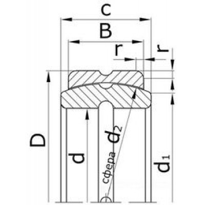 Подшипник ШС55К