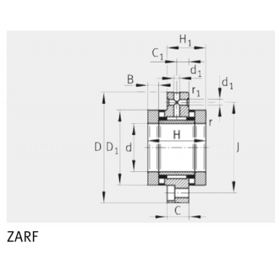 Подшипник ZARF2080-TV
