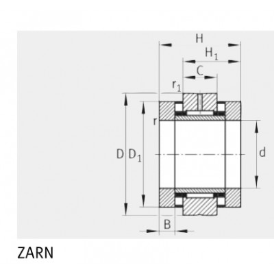Подшипник ZARN2572-TV