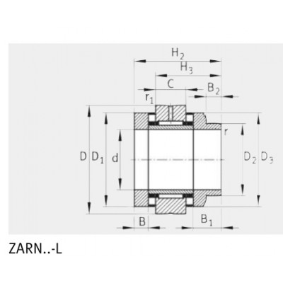 Подшипник ZARN2557-L-TV