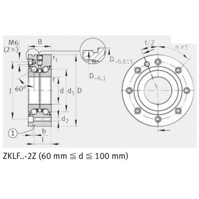 Подшипник ZKLF100200-2Z