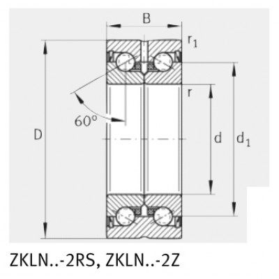 Подшипник ZKLN1034-2Z-XL