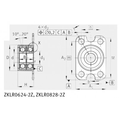 Подшипник ZKLR0624-2Z